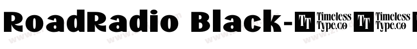 RoadRadio Black字体转换